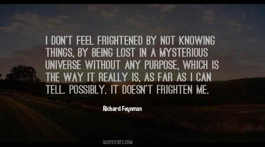 Not Really Knowing Quotes #1097372