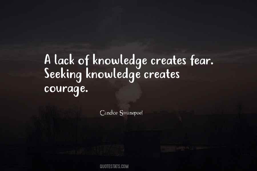 A Lack Of Knowledge Quotes #1248673