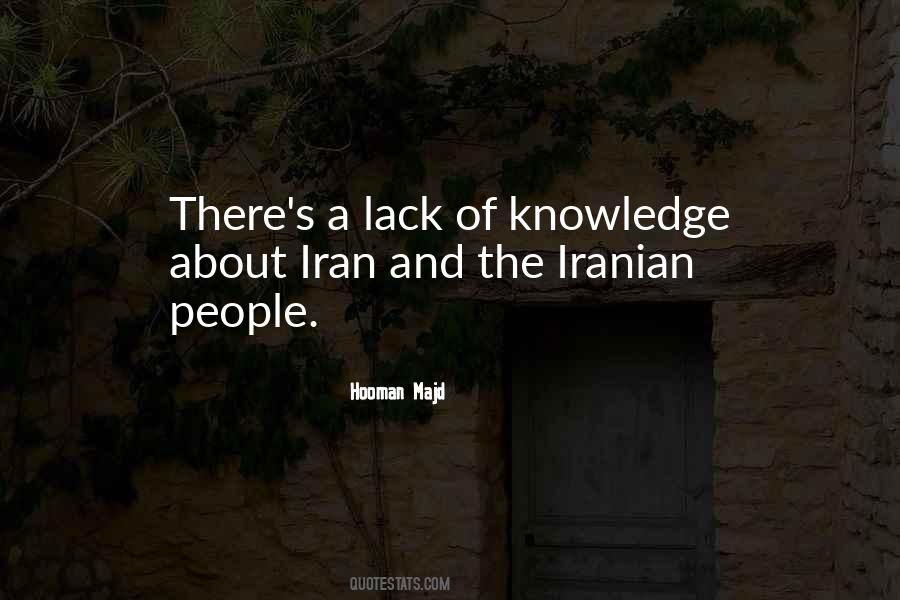 A Lack Of Knowledge Quotes #648807