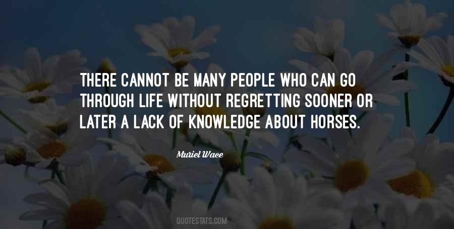 A Lack Of Knowledge Quotes #696815