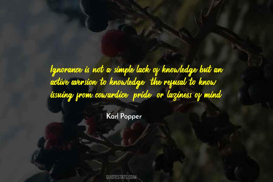 A Lack Of Knowledge Quotes #957608