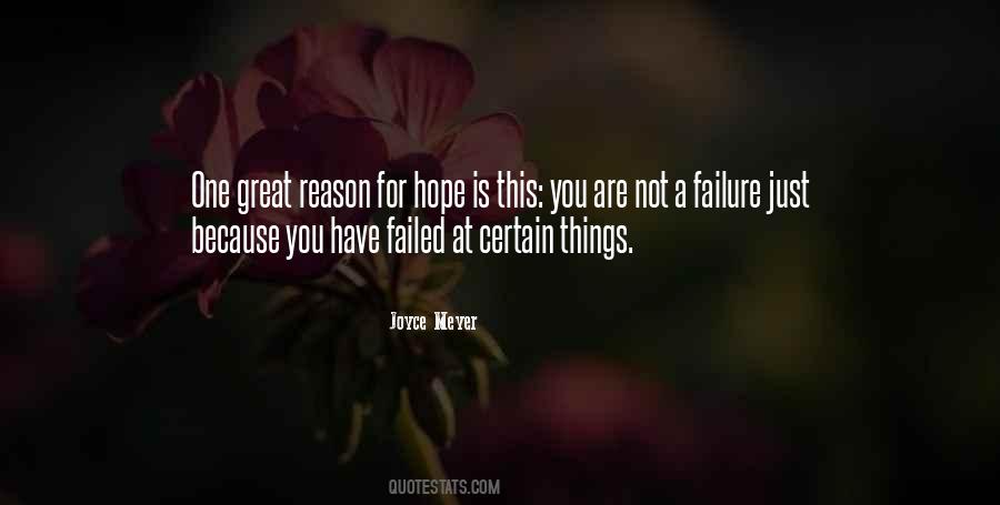 You Are Not A Failure Quotes #726707