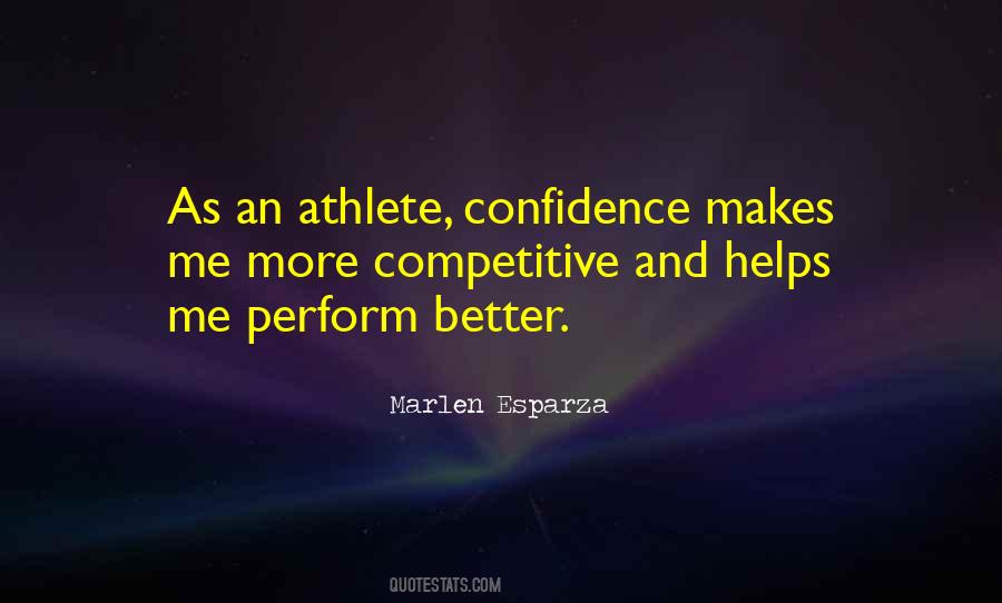 Confidence Athlete Quotes #955025