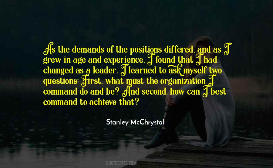 Leadership Experience Quotes #1130380