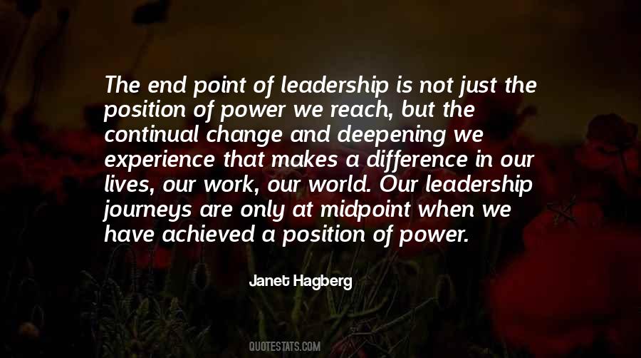 Leadership Experience Quotes #1840581