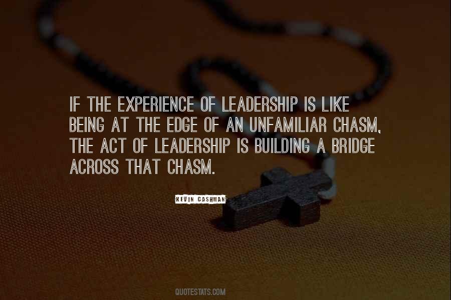 Leadership Experience Quotes #244989