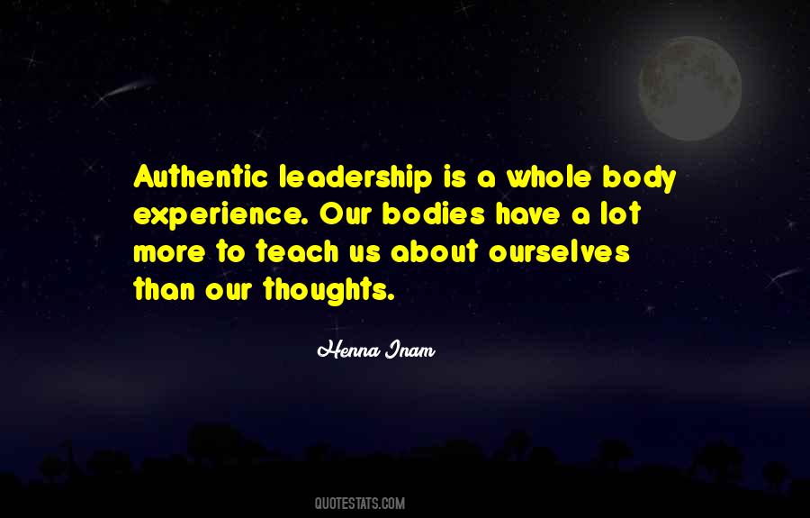Leadership Experience Quotes #590834