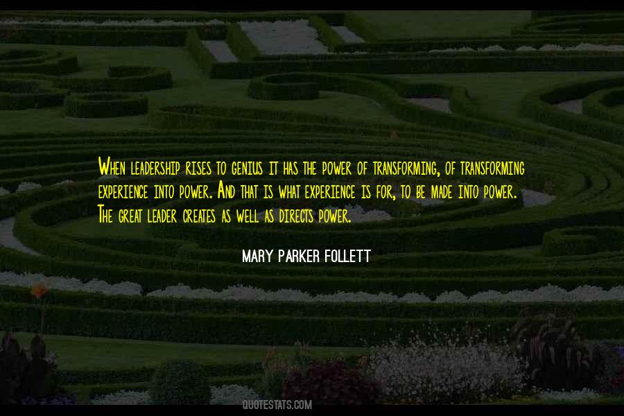 Leadership Experience Quotes #840290