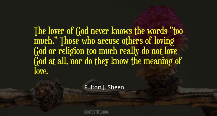 Know The Meaning Of Love Quotes #553235