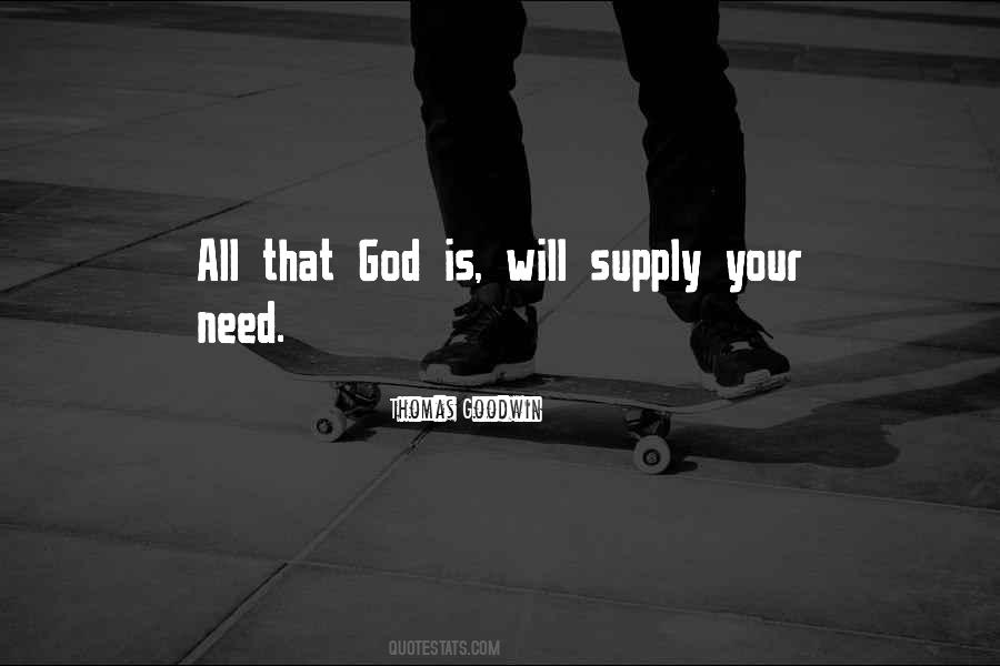God Will Supply Quotes #1190841