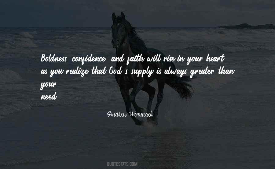 God Will Supply Quotes #1491605