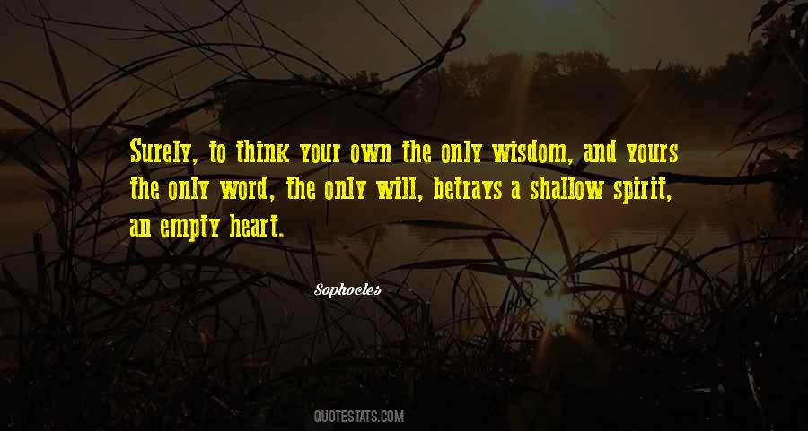 Quotes About An Empty Heart #1074769