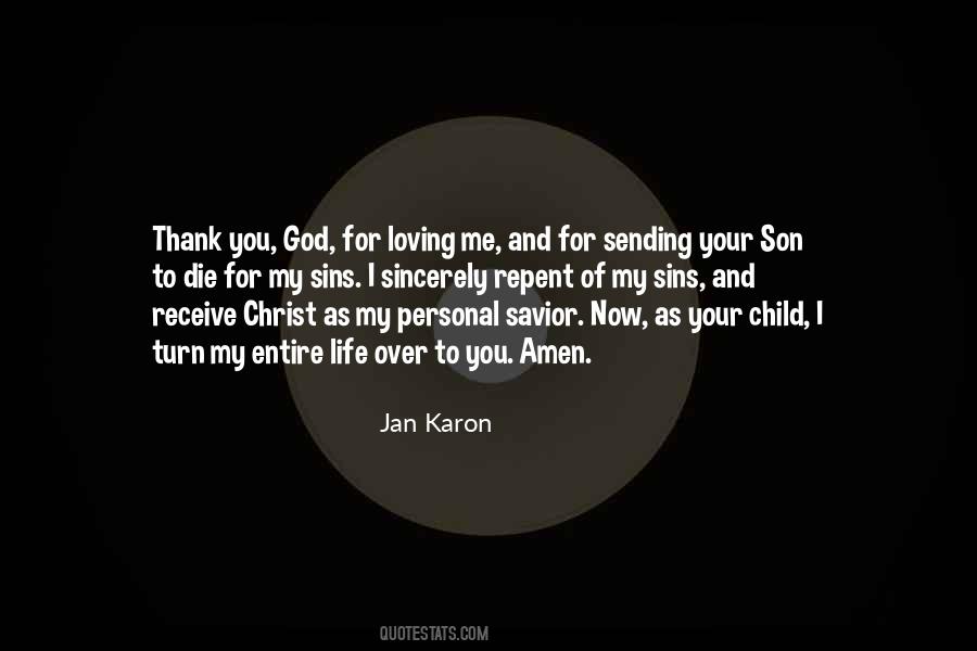 Thank You God For Loving Me Quotes #1032376