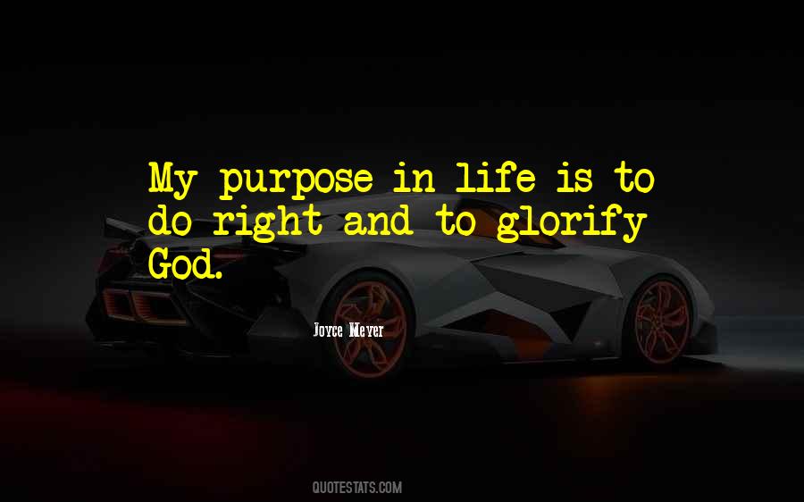 Purpose Of My Life Quotes #896819