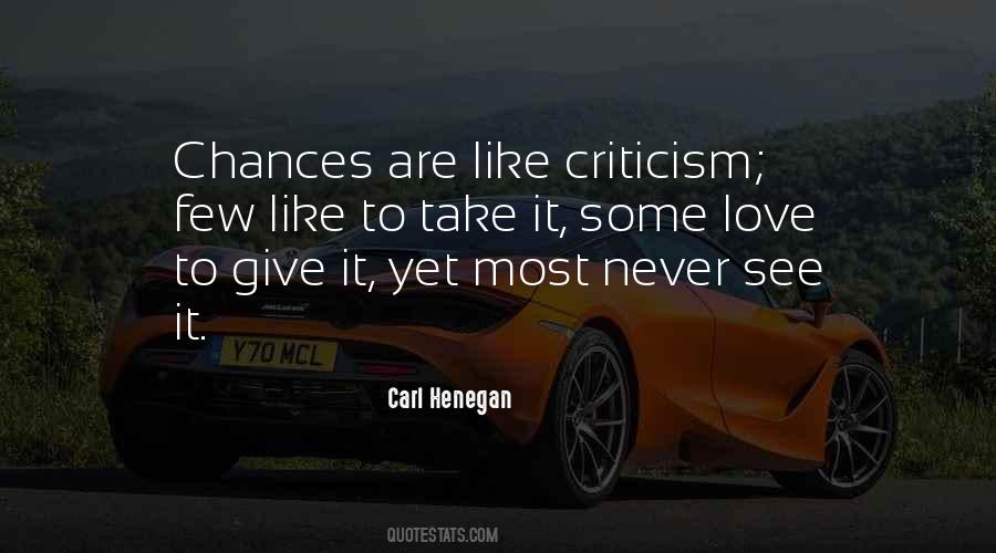 Love Criticism Quotes #1251405