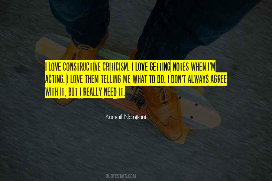 Love Criticism Quotes #1339894