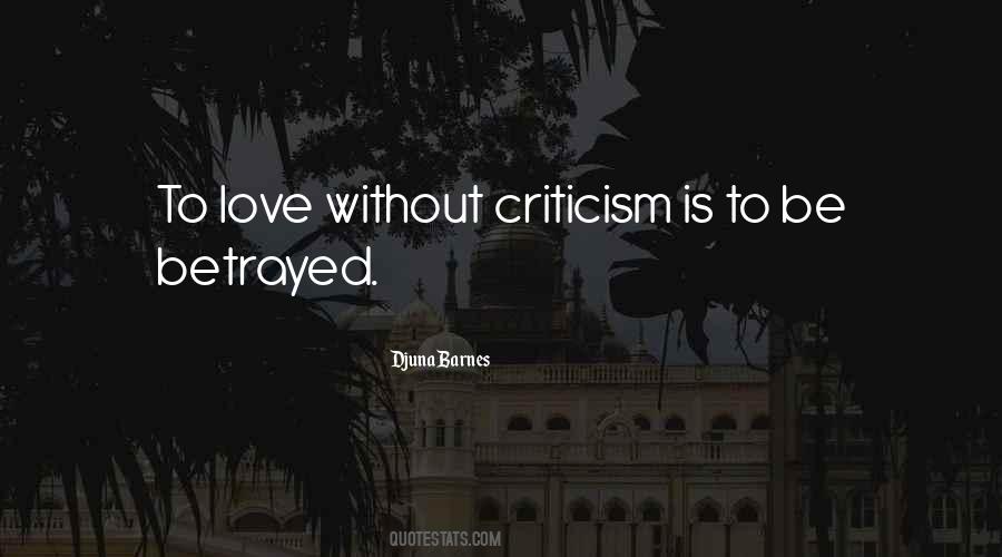 Love Criticism Quotes #313471