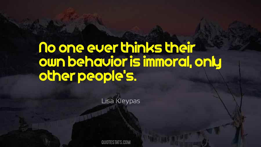 Quotes About Immoral People #60344