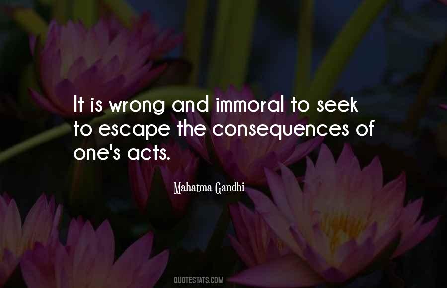 Quotes About Immoral Acts #1504020
