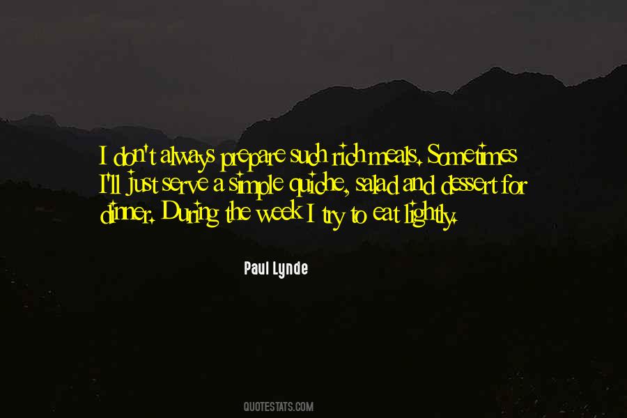 Simple Dessert Quotes #766343