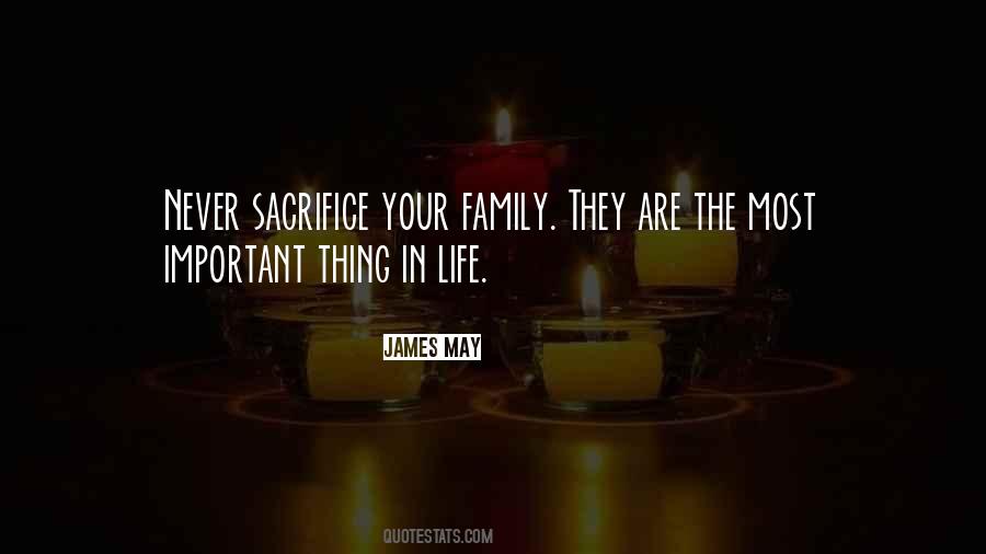 Never Sacrifice Your Family Quotes #1671958