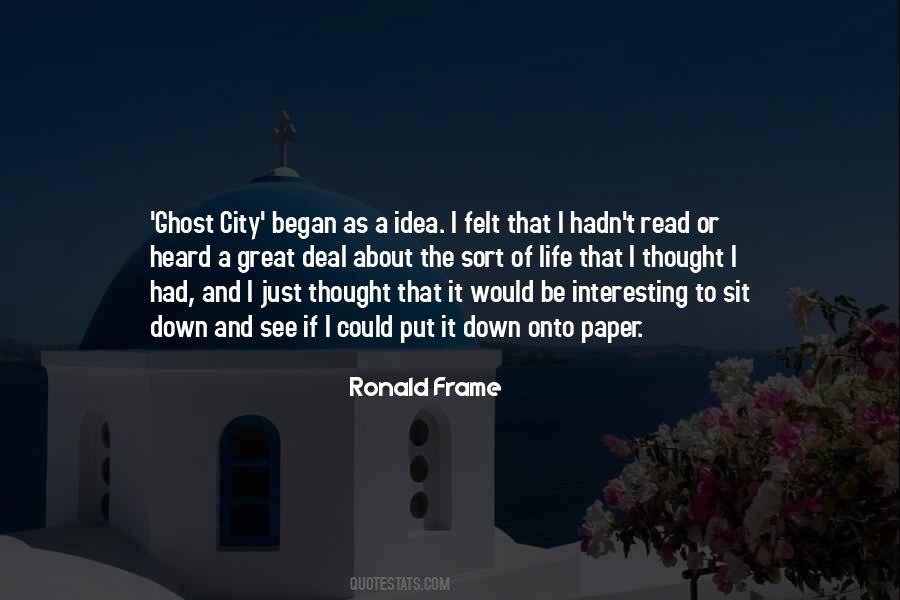 Be A Ghost Quotes #318725