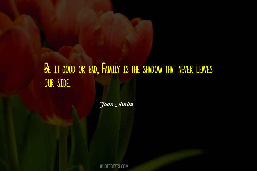 Even Your Own Shadow Leaves You Quotes #157859