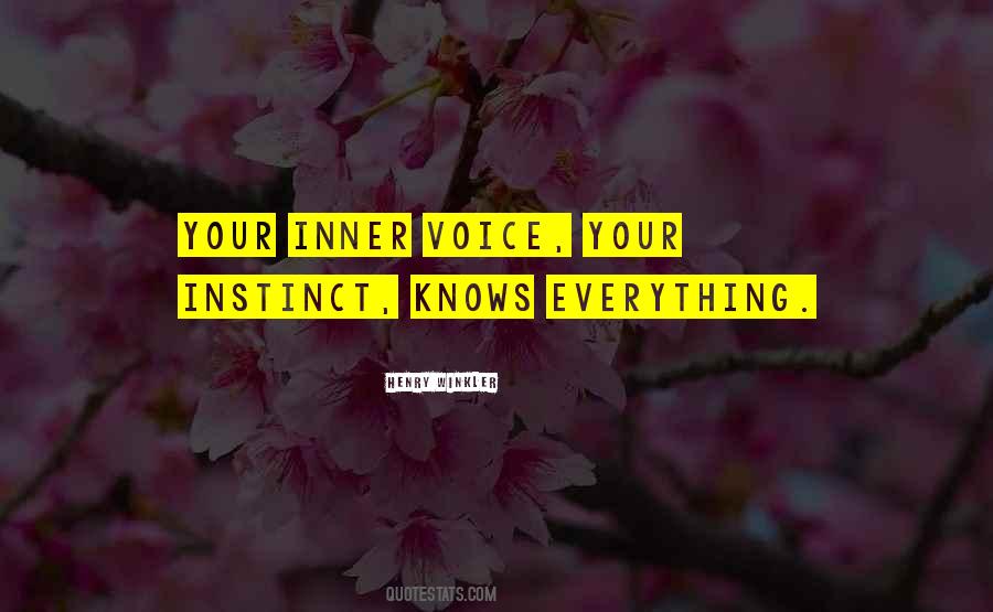Inner Instinct Quotes #366018