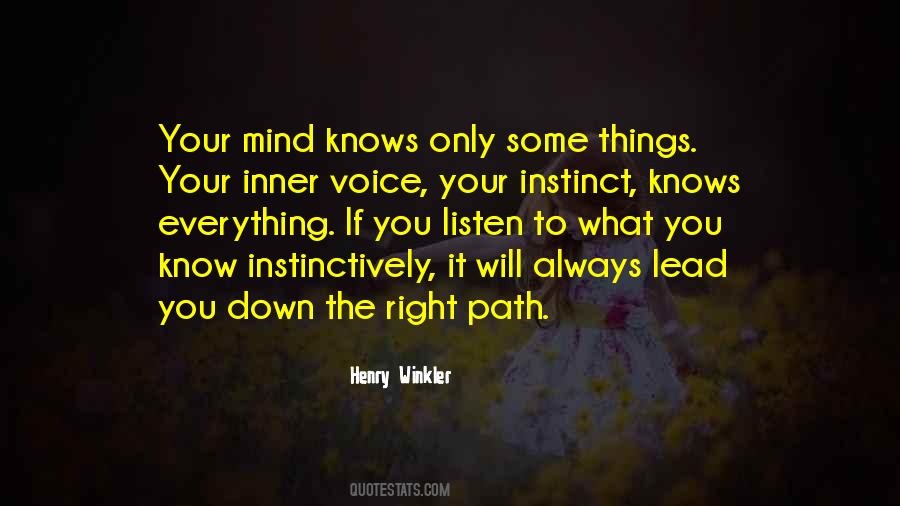 Inner Instinct Quotes #942562