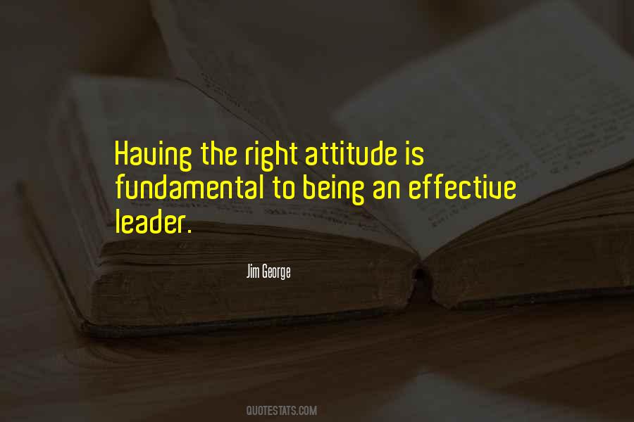 Attitude Leadership Quotes #1051371