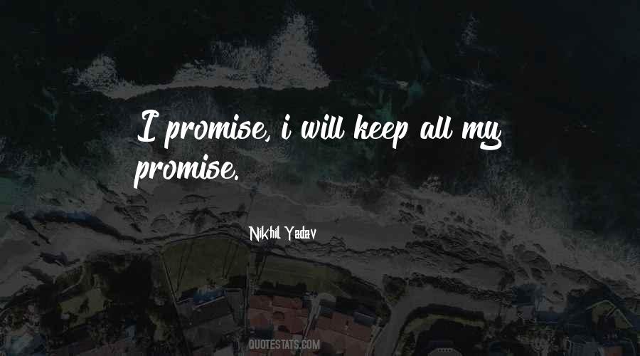 My Promise Quotes #284516