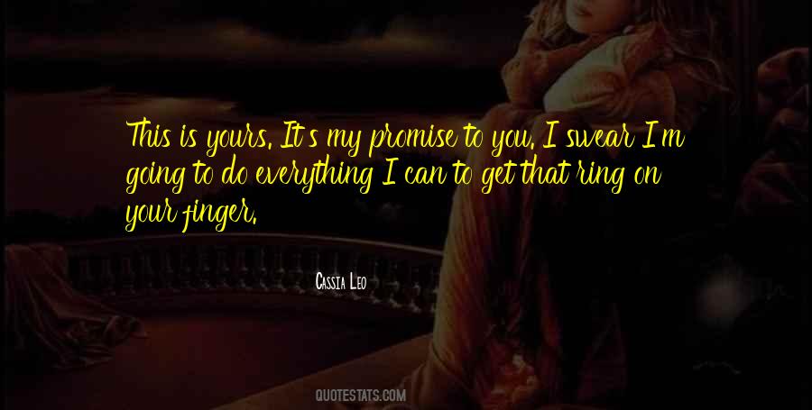 My Promise Quotes #38859