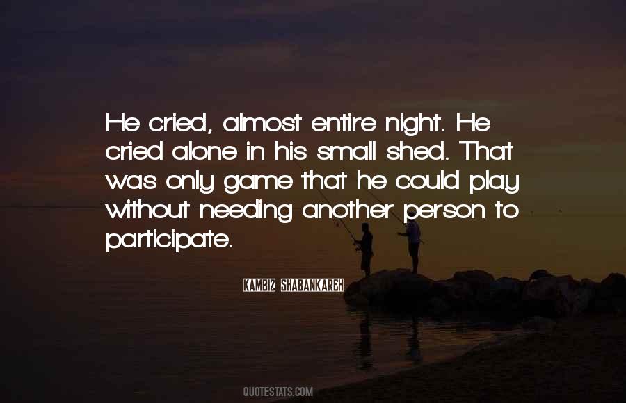 Another Night Alone Quotes #52182