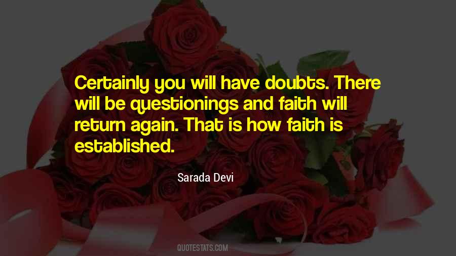 Doubt Faith Quotes #1698245