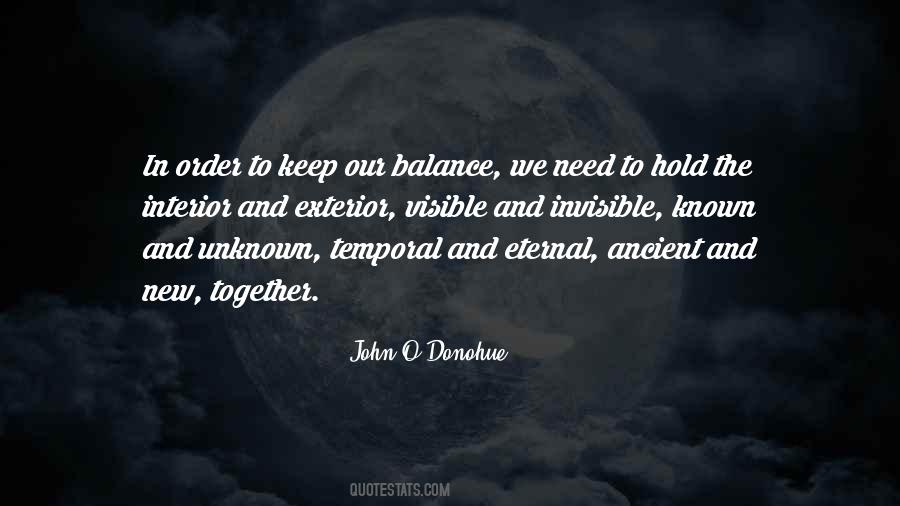 Keep The Balance Quotes #1031880