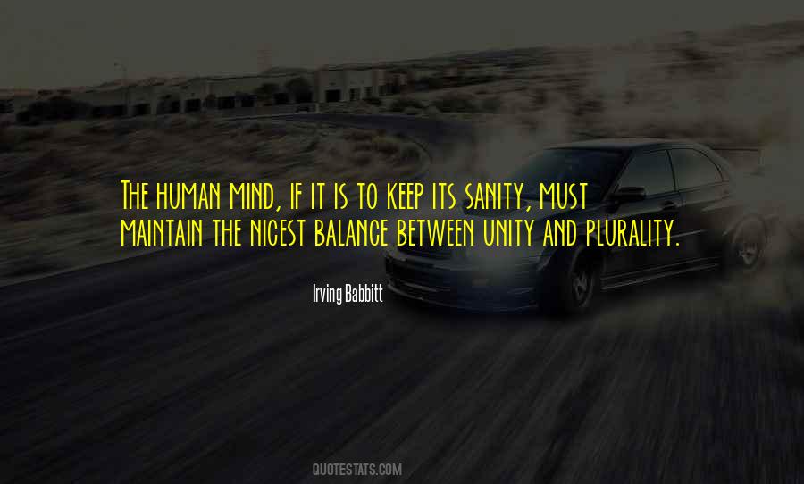Keep The Balance Quotes #1407385