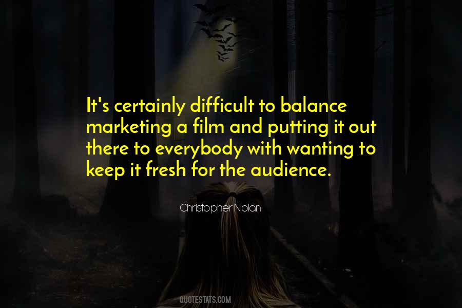 Keep The Balance Quotes #415015