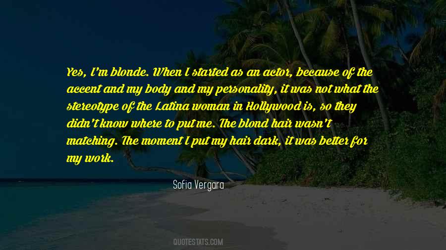 Blond Hair Quotes #632170