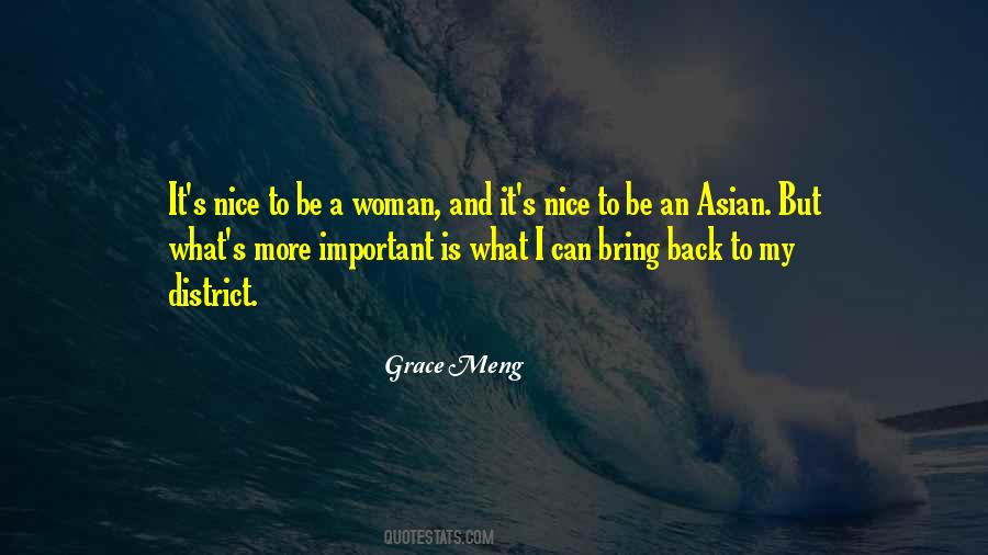 Nice To Be Back Quotes #1098078