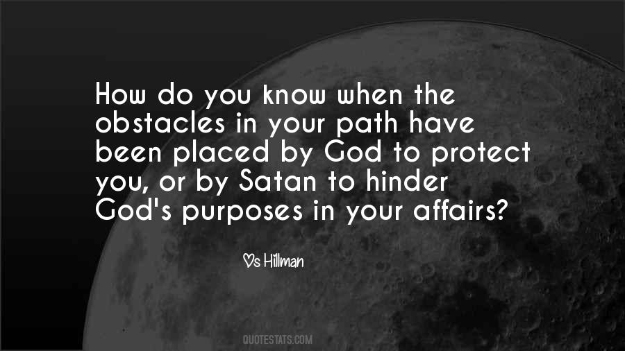 Obstacles God Quotes #1592311