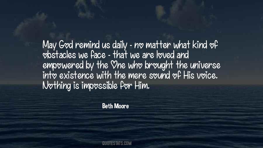 Obstacles God Quotes #1876867