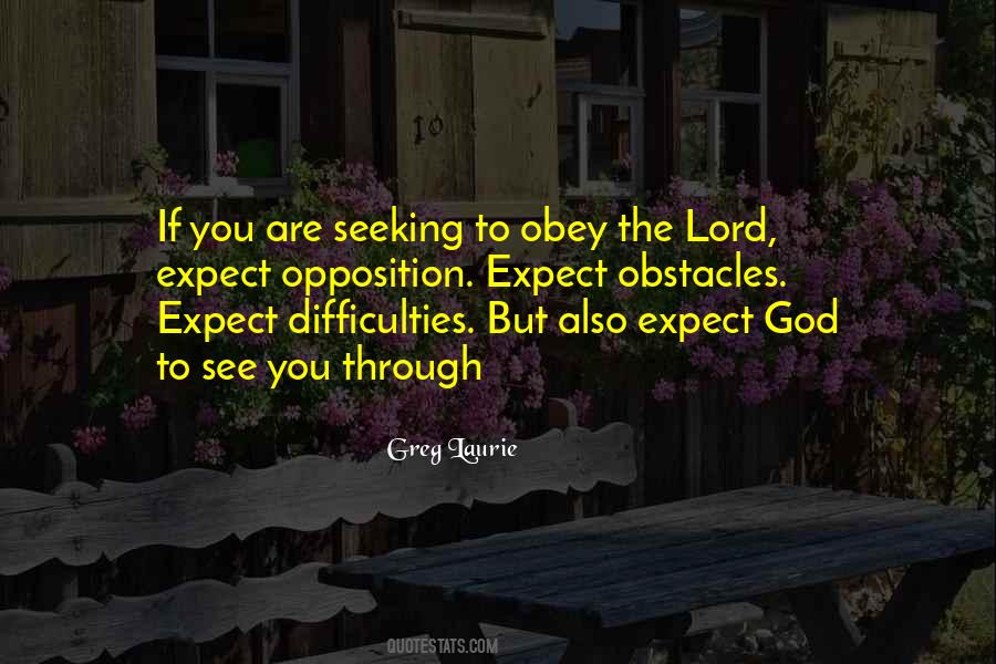 Obstacles God Quotes #814166
