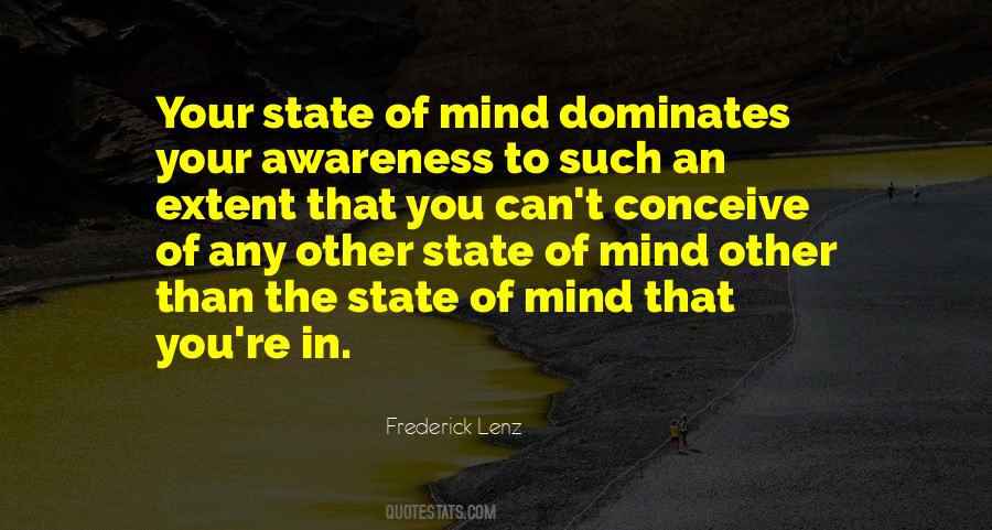 State Of Awareness Quotes #447447