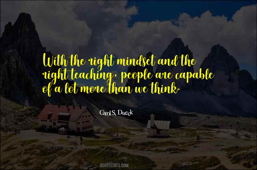 Right Mindset Quotes #1121240