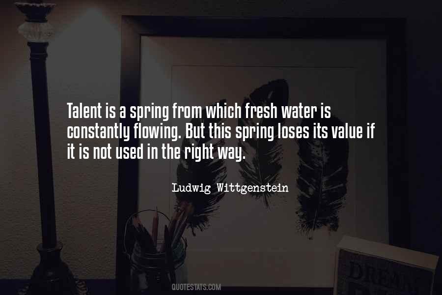 Water Value Quotes #796365