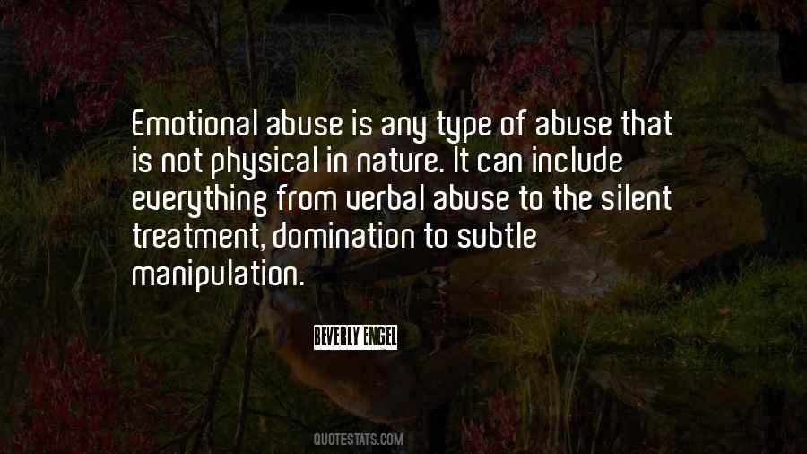 Emotional And Physical Abuse Quotes #713040
