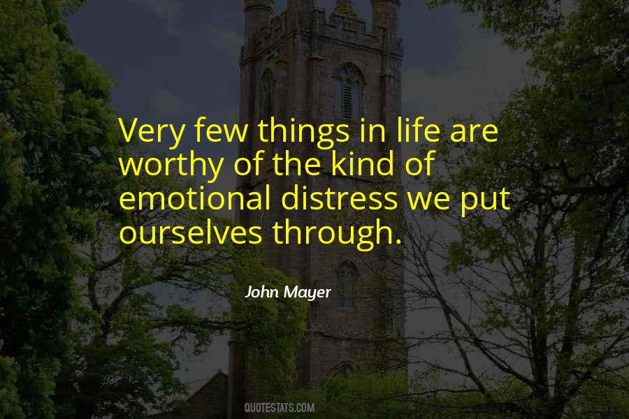 Emotional Distress Quotes #1501566
