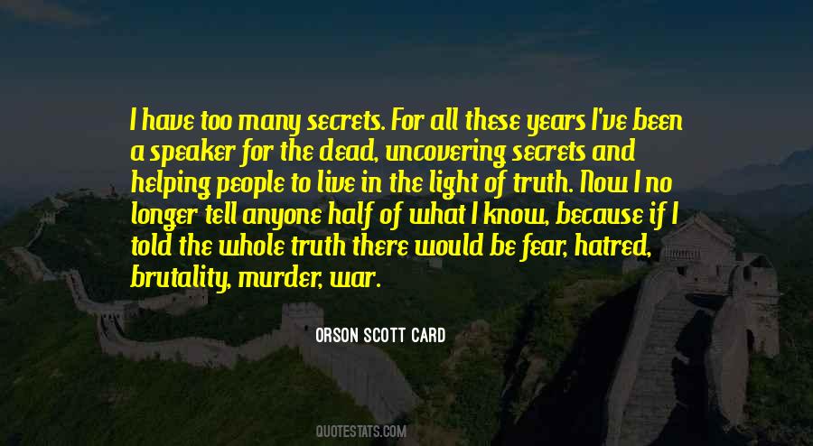 Fear Of War Quotes #1787120