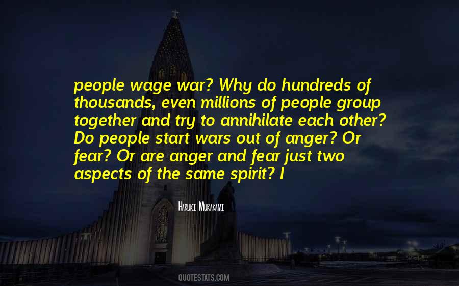 Fear Of War Quotes #208226