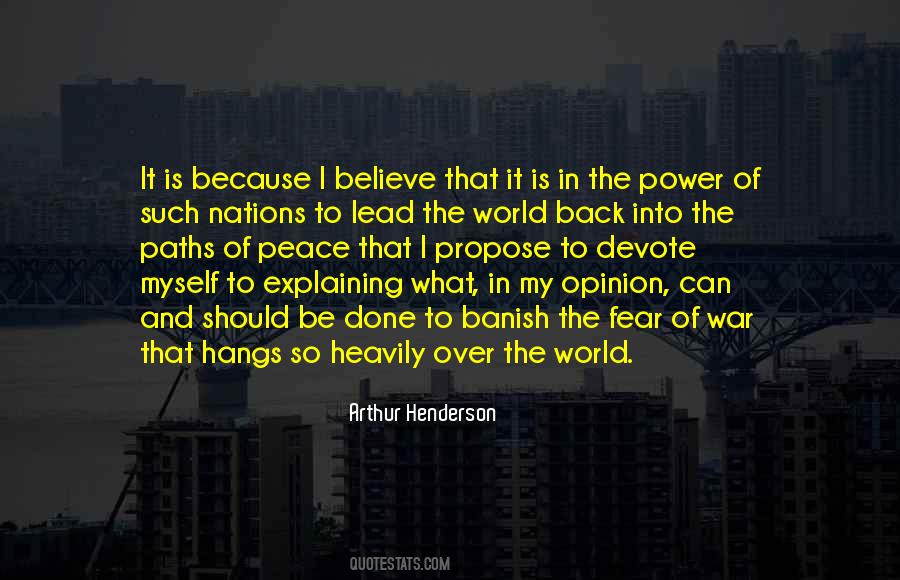 Fear Of War Quotes #357994